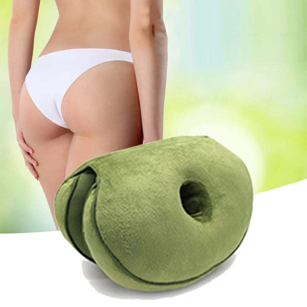Multifunction Dual Comfort Orthopedic Cushion Pelvis Pillow Memory Foam Hip Lift Hips Up Seat Cushion for Pressure Relief