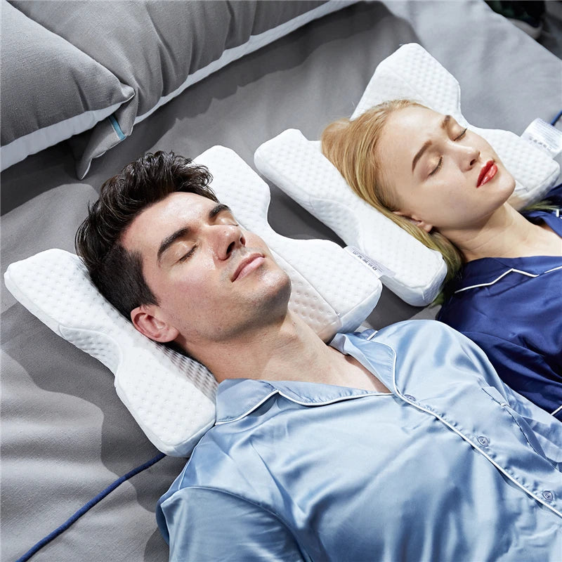 U-Shaped Curved Orthopedic Pillow for Sleep Memeory Foam Hand Pillow Hollow Orthopedic Products Neck Pillow Travel Side Sleepers