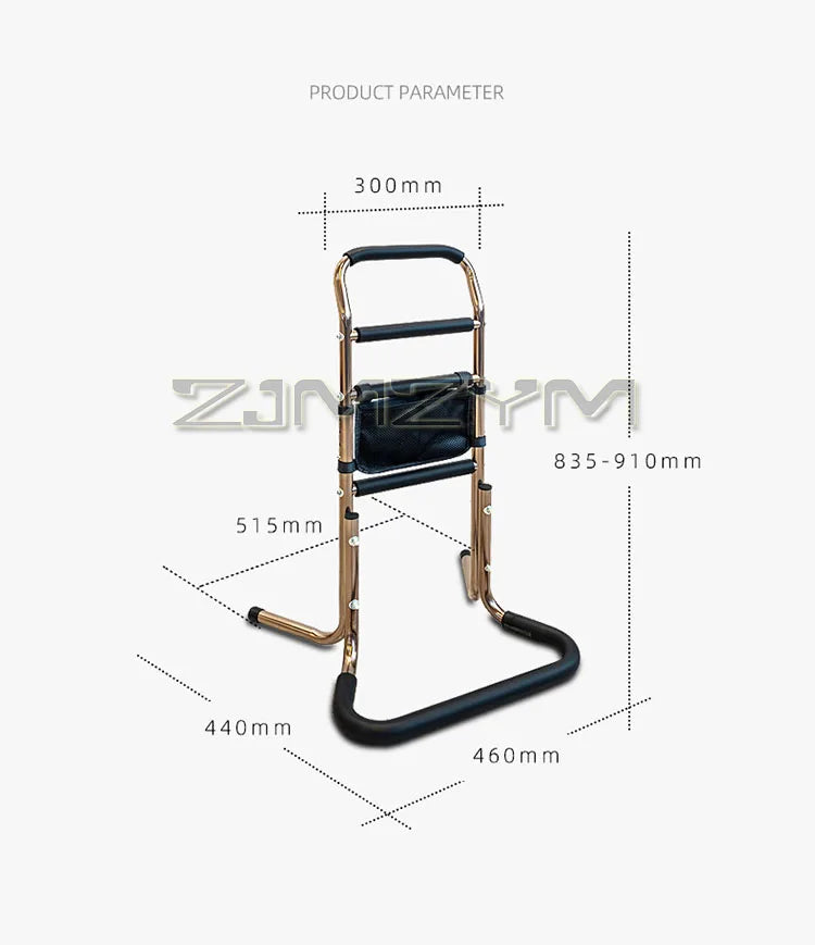Mobile Get Up Booster Railing Sofa Stand Up Assist Frame Armrest Adjustable Height Chair Lift Assist Devices For Seniors Adults