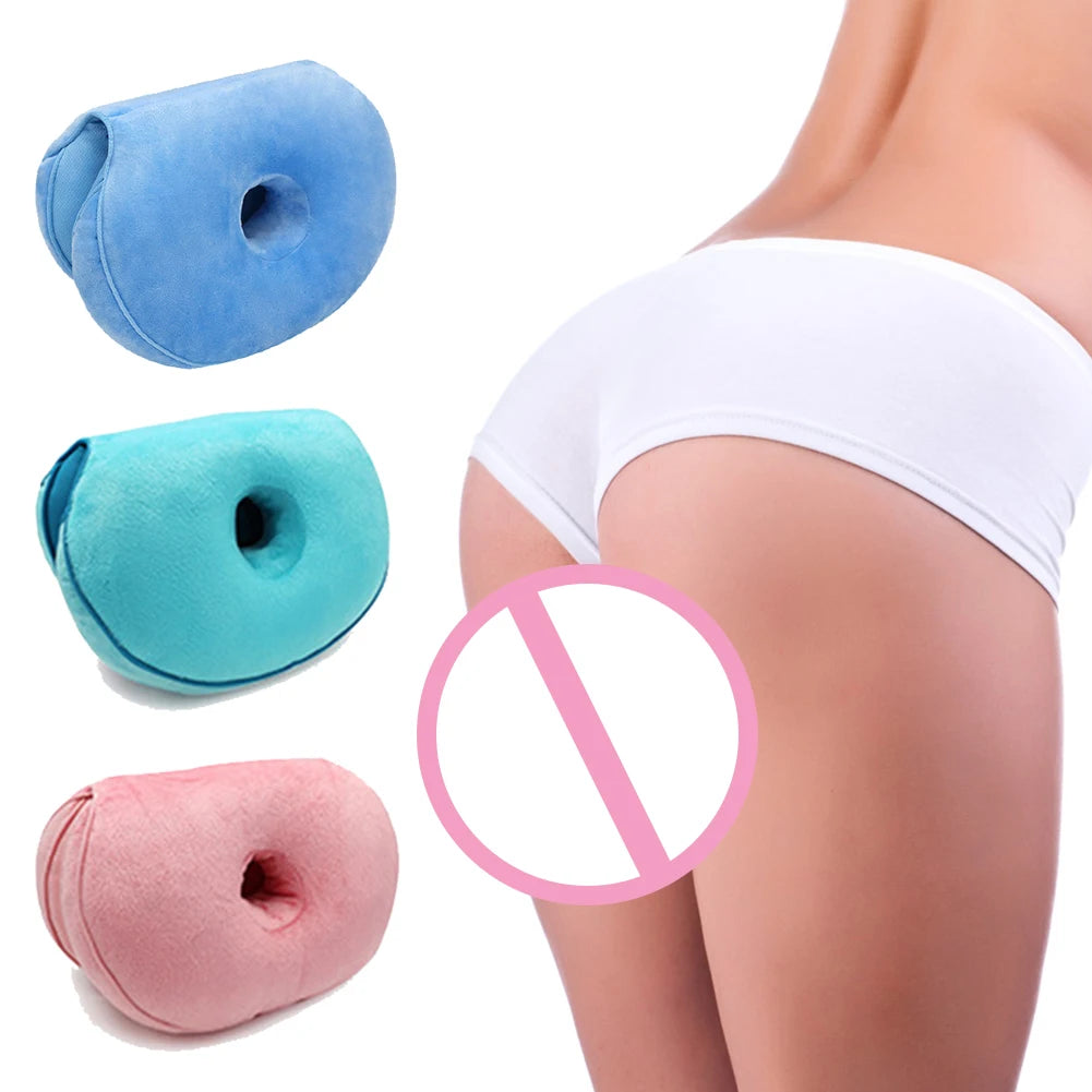 Multifunction Dual Comfort Orthopedic Cushion Pelvis Pillow Memory Foam Hip Lift Hips Up Seat Cushion for Pressure Relief