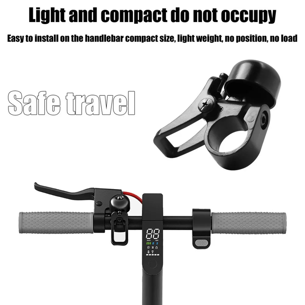 Electric Scooter Small Bell 6x4x3cm Stainless Steel Black Bell For Xiaomi 1S/PRO For M365 Scooters Acessories