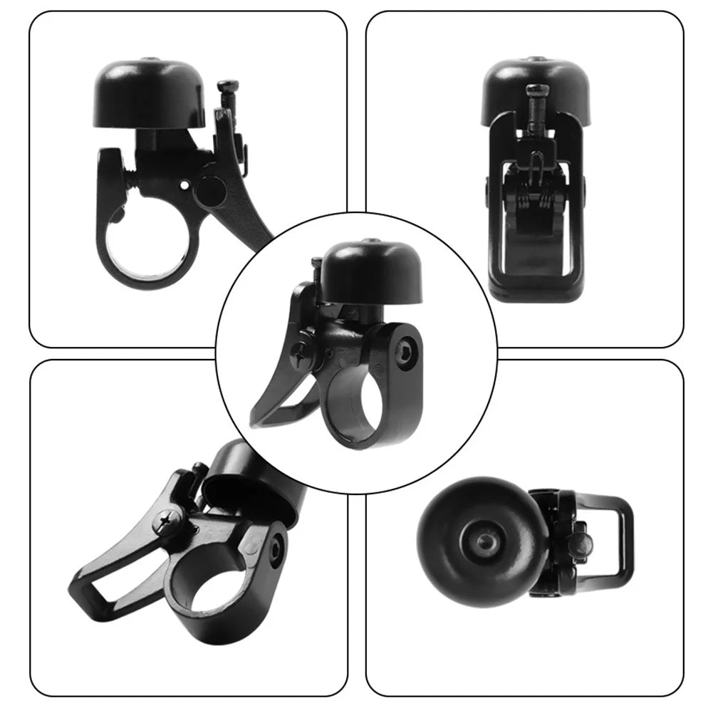 Electric Scooter Small Bell 6x4x3cm Stainless Steel Black Bell For Xiaomi 1S/PRO For M365 Scooters Acessories