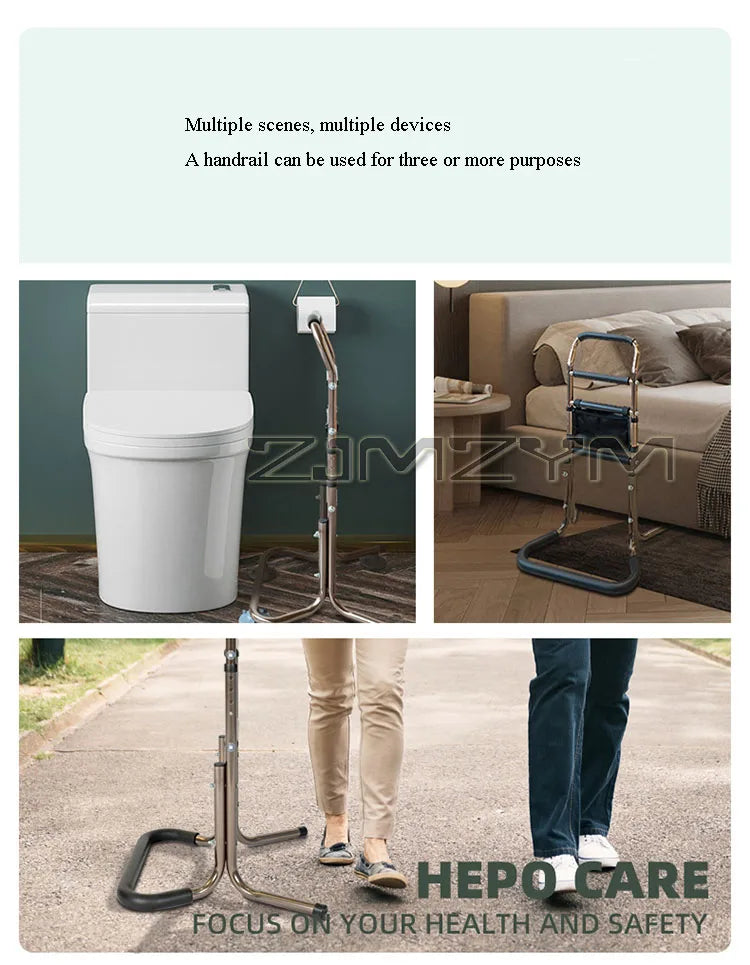 Mobile Get Up Booster Railing Sofa Stand Up Assist Frame Armrest Adjustable Height Chair Lift Assist Devices For Seniors Adults