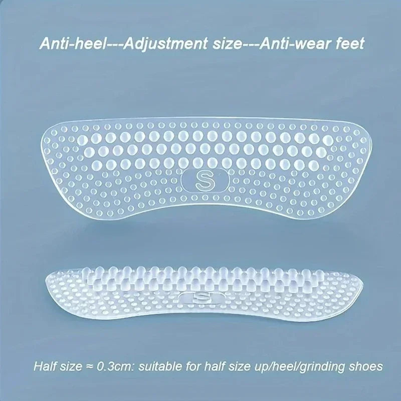 Upgrade Silicone Heel Stickers Heels Grips for Women Men Anti Slip Heel Cushions Non-Slip Inserts Pads Foot Heel Care Protector