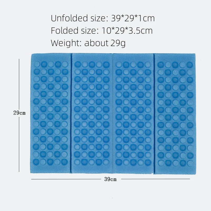1PC Lightweight Waterproof Foldable Mini Kneeling And Seat Cushion XPE Foam Folding Mat Sitting Pad For Outdoor Activities