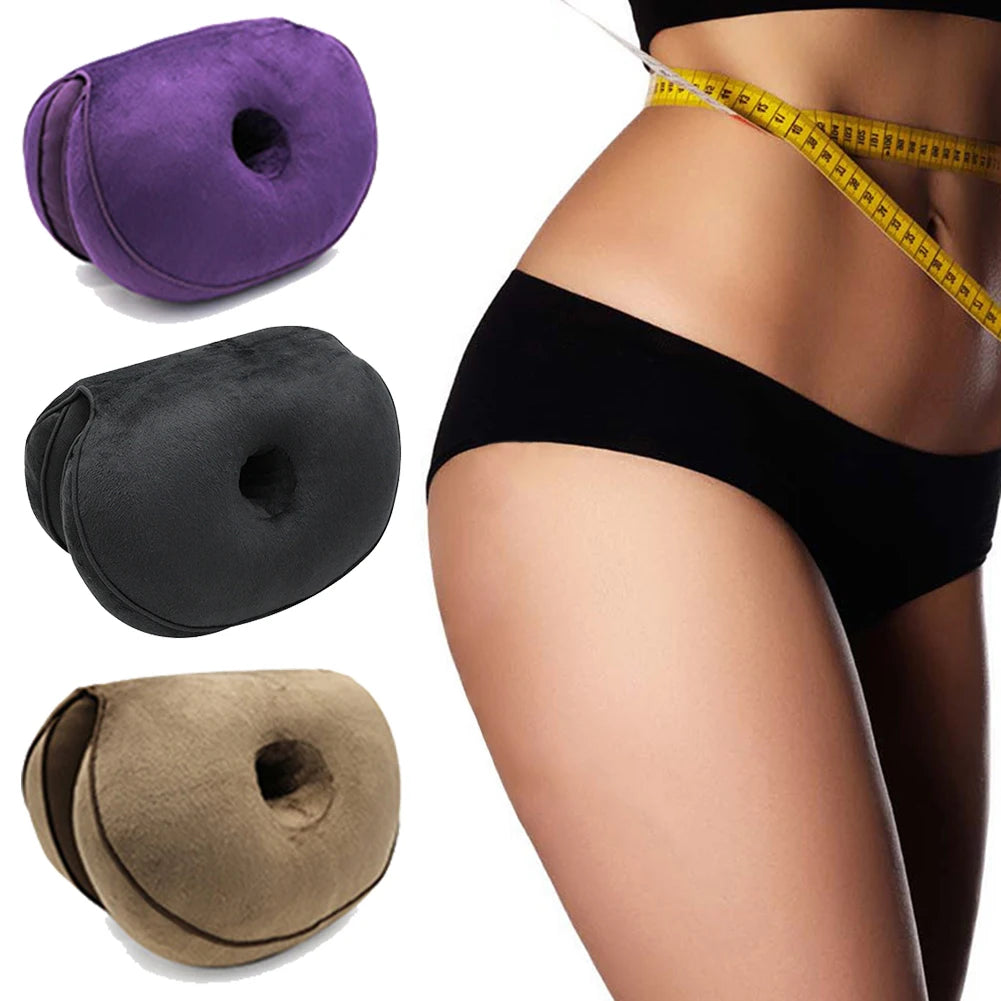 Multifunction Dual Comfort Orthopedic Cushion Pelvis Pillow Memory Foam Hip Lift Hips Up Seat Cushion for Pressure Relief