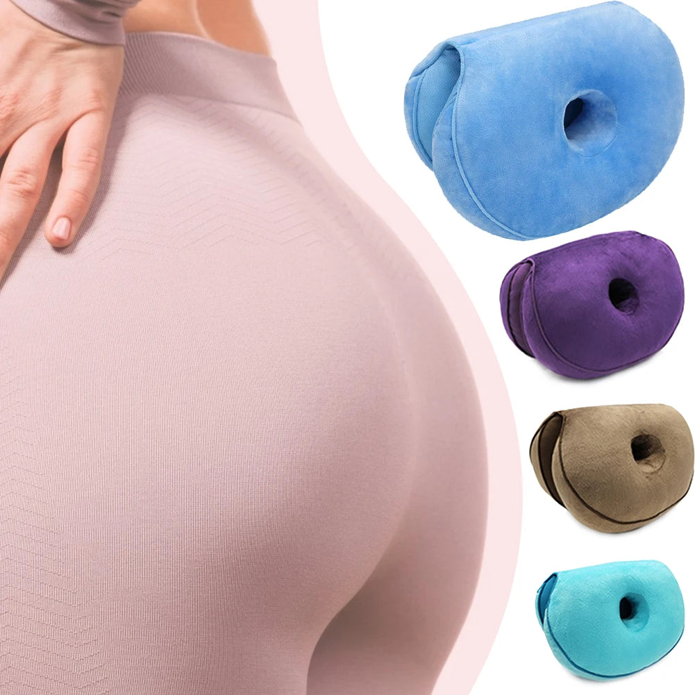 Multifunction Dual Comfort Orthopedic Cushion Pelvis Pillow Memory Foam Hip Lift Hips Up Seat Cushion for Pressure Relief