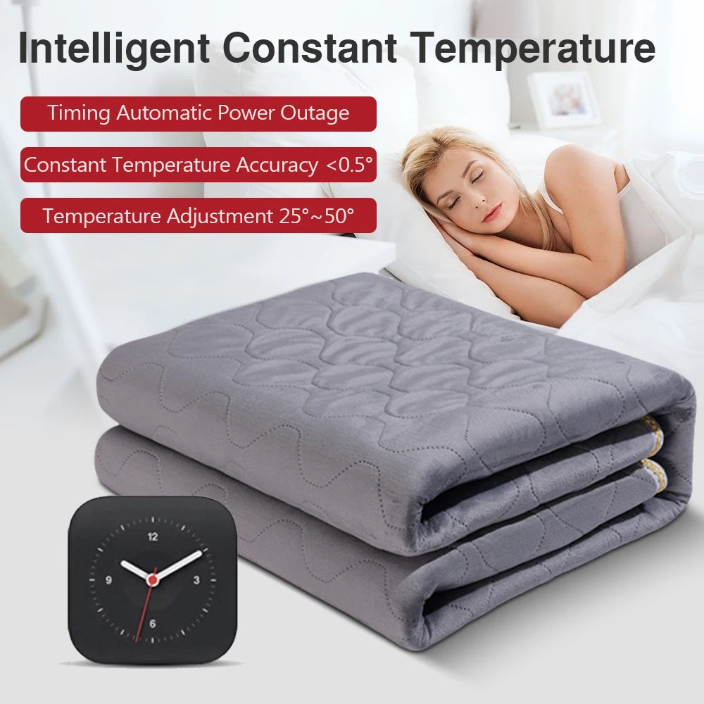 12V Car Electric Blanket 9 Heating Level Heated Travel Blanket for Car Outdoor Traveling Camping Pad 70x180cm/120x150cm/50x150cm