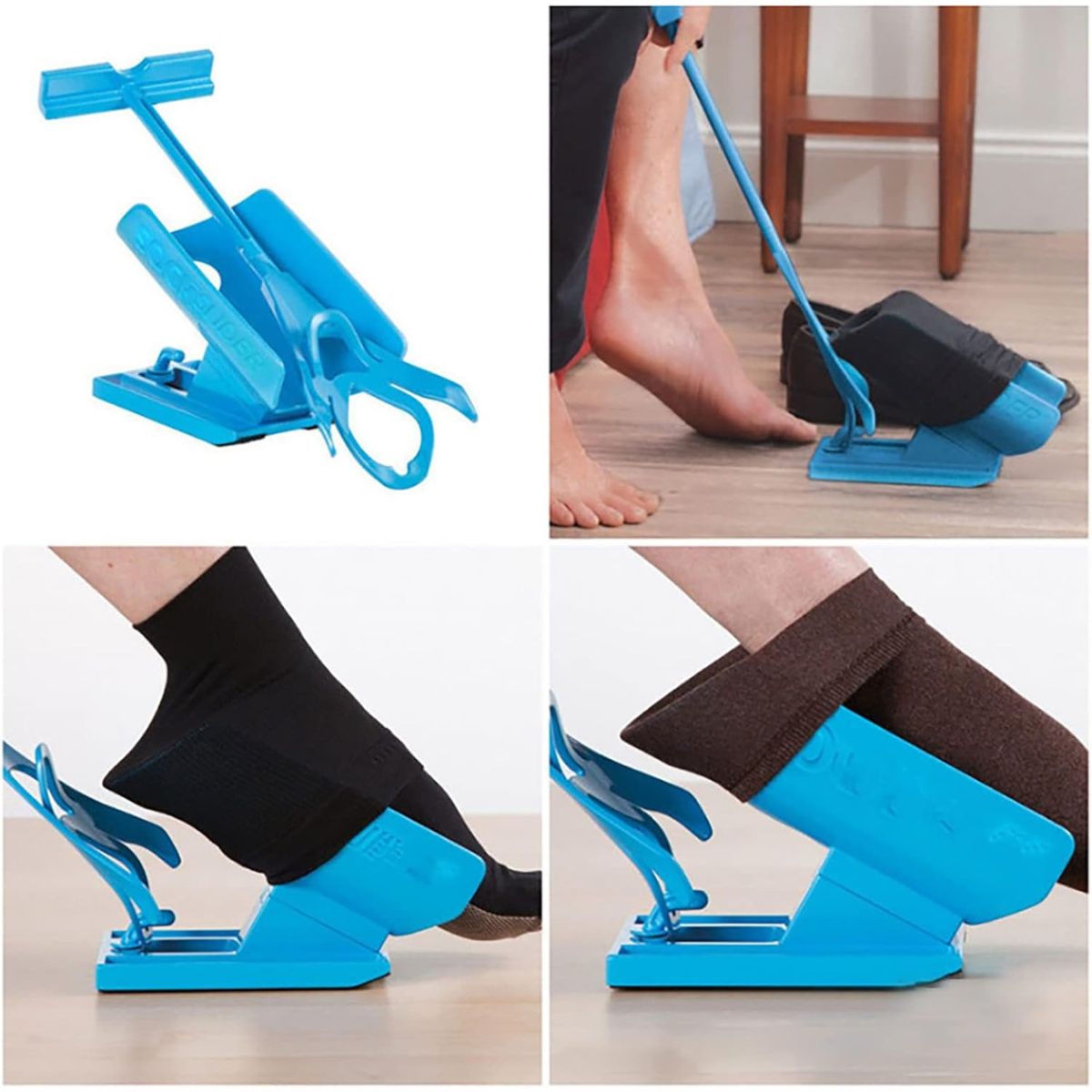 EasySock® – Asistente para Medias y Calzador 2 en 1 (Diseño Ergonómico) - paraelabuelo.com