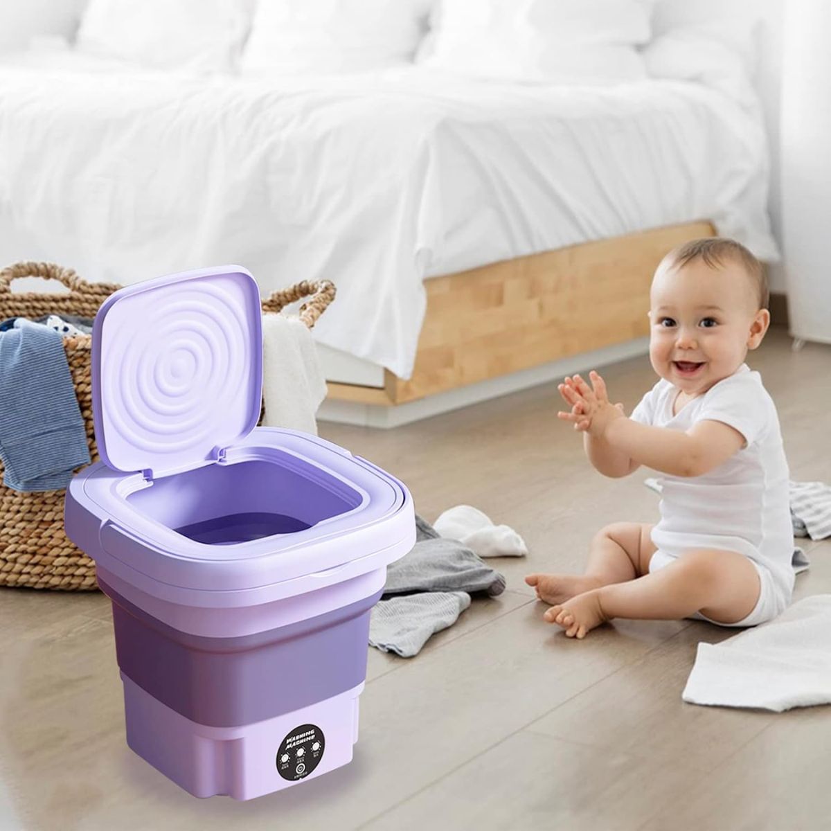 MiniWash® – Lavadora Plegable Portátil para Ropa Delicada (Adultos Mayores y Bebés) - paraelabuelo.com