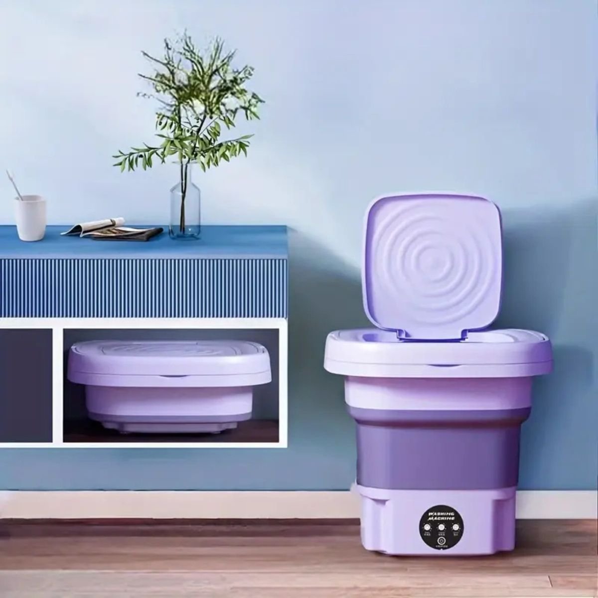 MiniWash® – Lavadora Plegable Portátil para Ropa Delicada (Adultos Mayores y Bebés) - paraelabuelo.com