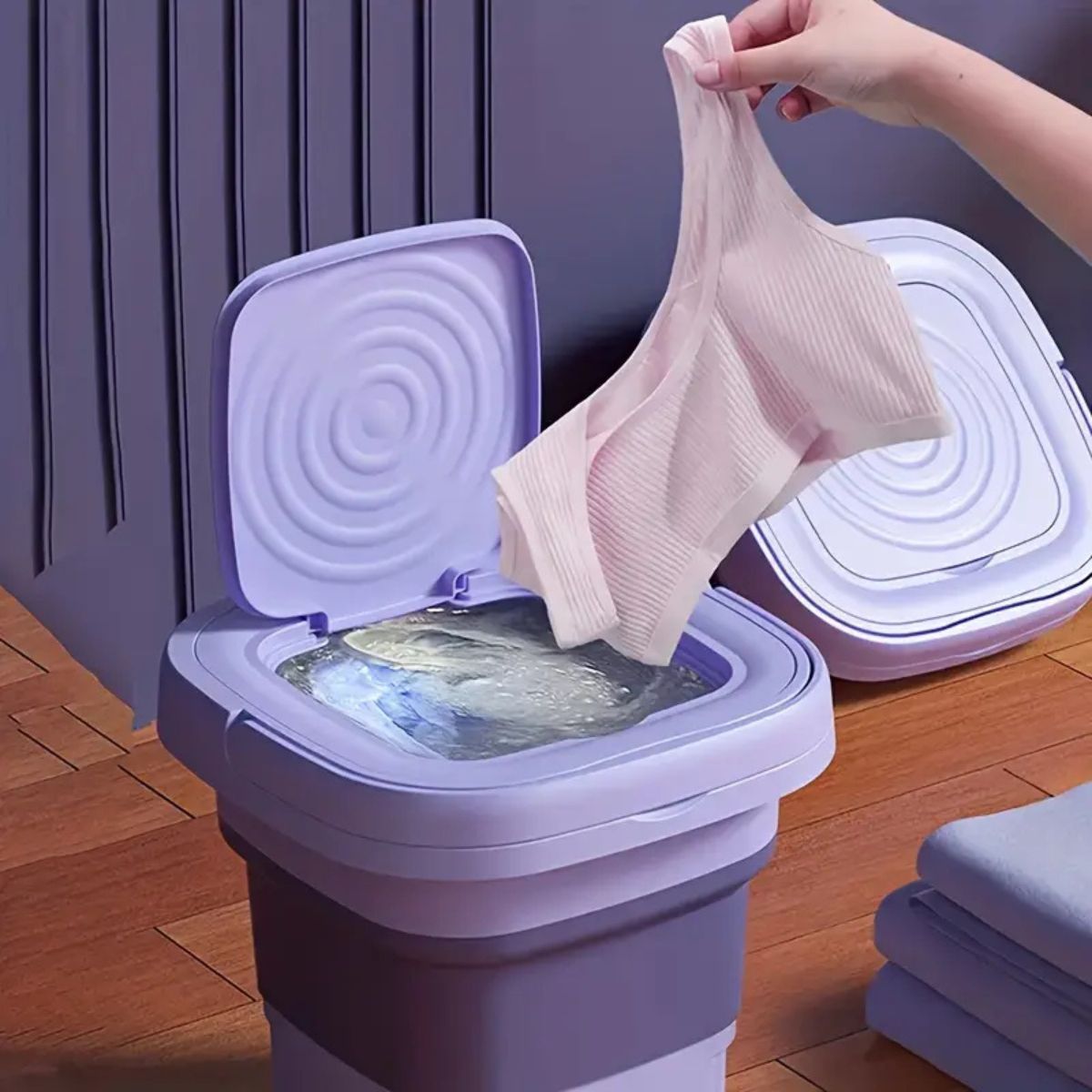MiniWash® – Lavadora Plegable Portátil para Ropa Delicada (Adultos Mayores y Bebés) - paraelabuelo.com