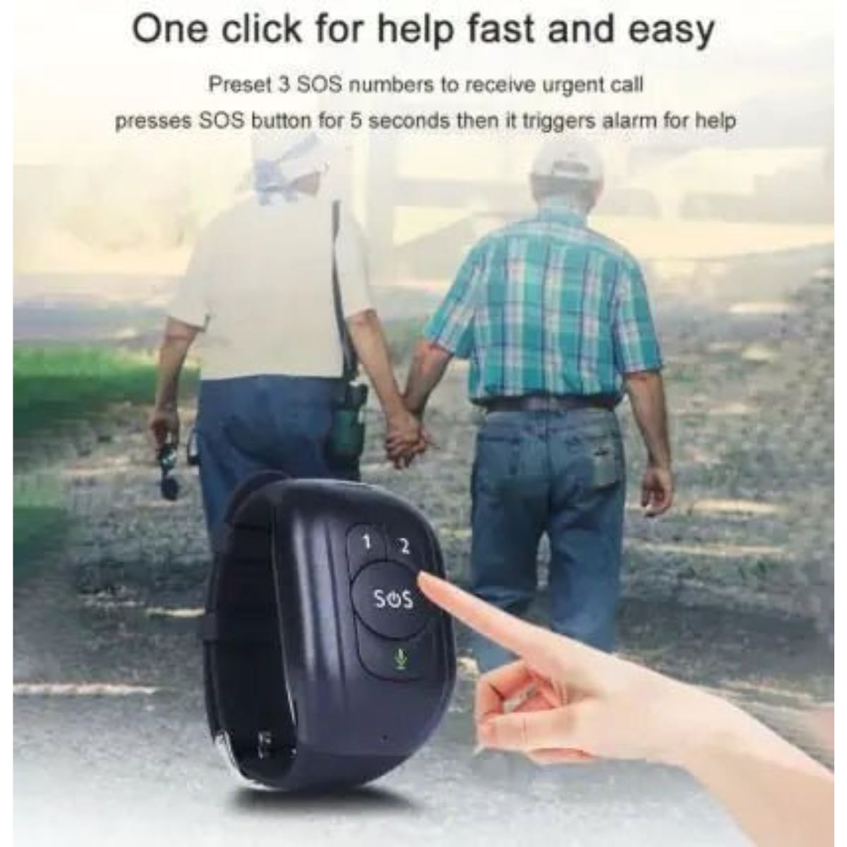 Reloj Inteligente SOS 4G con GPS y Detección de Caídas para Mayores - paraelabuelo.com