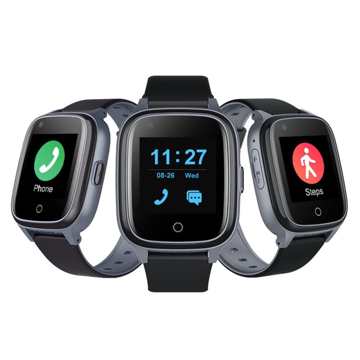 SafeTrack® – Reloj Inteligente 4G con GPS, Botón SOS y Detección de Caídas - paraelabuelo.com