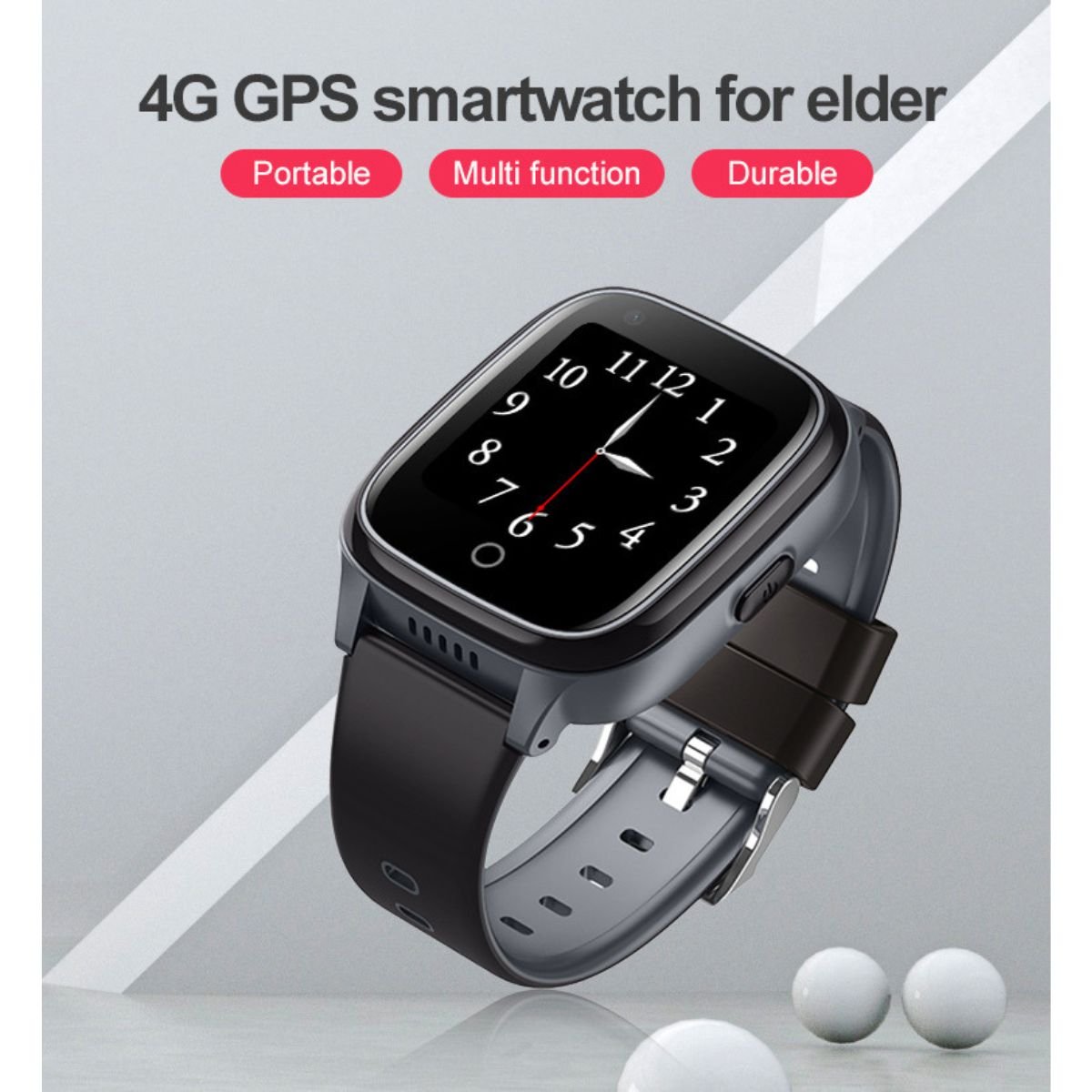 SafeTrack® – Reloj Inteligente 4G con GPS, Botón SOS y Detección de Caídas - paraelabuelo.com