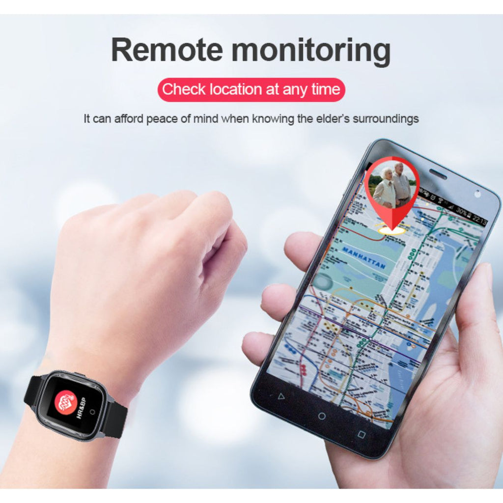 SafeTrack® – Reloj Inteligente 4G con GPS, Botón SOS y Detección de Caídas - paraelabuelo.com