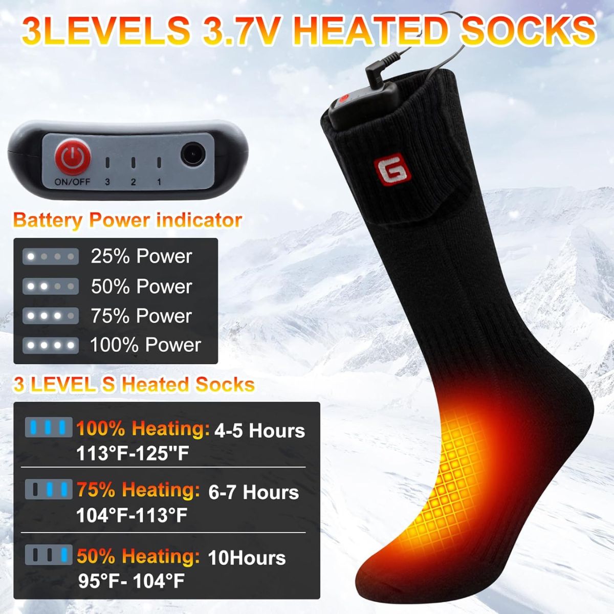 WarmSocks® – Calcetines Inteligentes con Calefacción por Batería (Unisex) - paraelabuelo.com