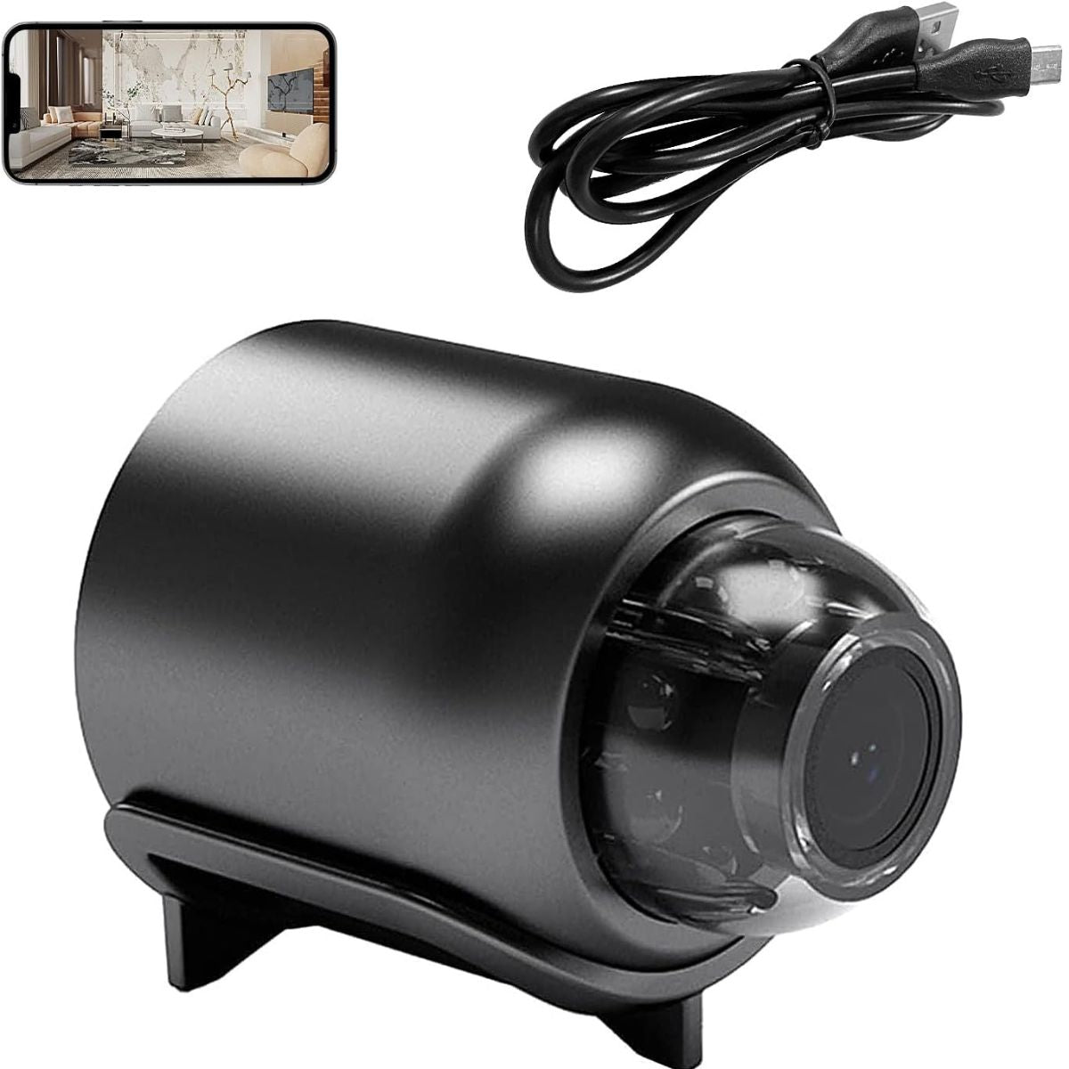 X5 StealthCam® – Mini Cámara de Seguridad WiFi 1080P con Visión Nocturna - paraelabuelo.com